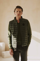 Męska kamizelka zielona na zamek