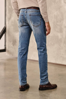 Włoskie jeansy light blue lekko sprane