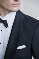 Smoking z kołnierzem szalowym 100% wełna