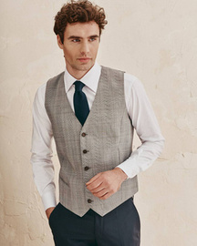 Kamizelka jednorzędowa krata Księcia Walii