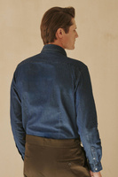 Koszula jeansowa z włoskim kołnierzem