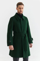 Płaszcz raglanowy City z ciemnozielonego sukna