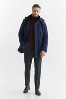 Ocieplana kurtka męska z nakładanymi kieszeniami