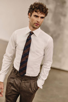 Koszula na spinki z fakturowanej tkaniny