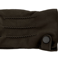 Rękawiczki z jeleniej skóry, brązowe