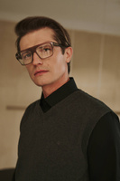 Szara kamizelka swetrowa z dekoltem V