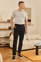 Szara koszulka polo z bawełny organicznej