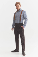 Koszula w paski z neapolitańskim rękawem