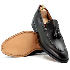 Czarne mokasyny Lord - Tassel Loafers