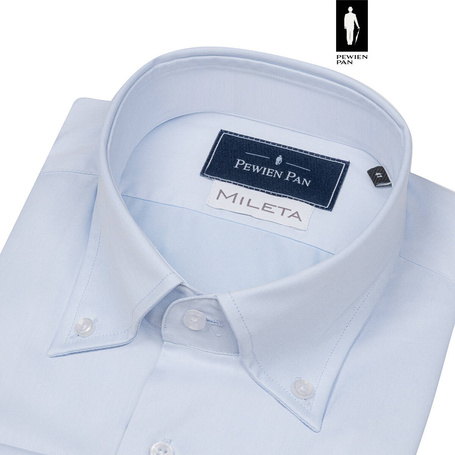 Błękitna koszula button down 100% bawełna