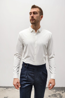 Koszula męska biała z elastycznego materiału