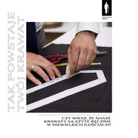 Oliwkowy krawat z jedwabnej grenadyny