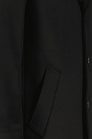 Czarny płaszcz męski wełna z kaszmirem