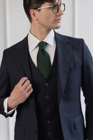 Kamizelka garniturowa z granatowej wełny 