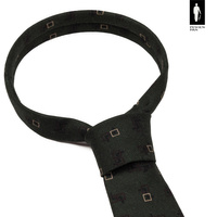 Wełniany krawat w kolorze ciemnozielonym