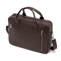 Torba z odpinanym paskiem ciemnobrązowa