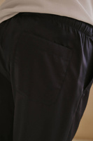 Piżama męska z długimi spodniami z granatowej satyny