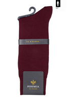 Bordowe skarpetki Pedemeia 98% Bawełna Fil D'Écosse