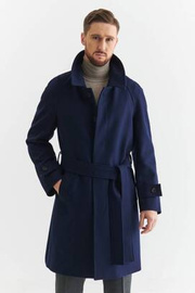 Płaszcz męski CITY z granatowego sukna