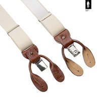 Szelki Męskie „Kremowa Klasyka” – 2w1