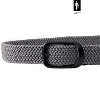 Pleciony pasek męski elastyczny – szary