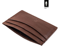 Skórzane etui na karty - brązowy cardholder RFID