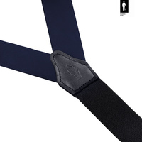 Szelki męskie z jedwabiu Navy Gentleman