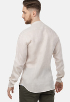 Lniana koszula męska ze stójką