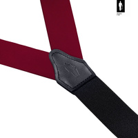 Szelki męskie z jedwabiu Bordeaux Classic