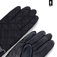 Skórzane rękawiczki męskie z regulowacją obwodu nadgarstka