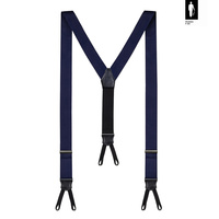 Szelki męskie z jedwabiu Navy Gentleman