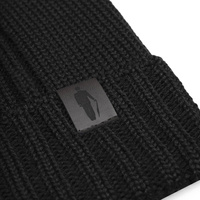 Wełniana czapka męska kolor szary 100% merino