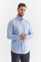 Koszula w kratę POW i kołnierzem button down