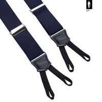 Szelki męskie z jedwabiu Navy Gentleman