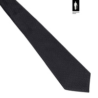 Elegancki czarny krawat z jedwabiu