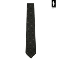 Wełniany krawat w kolorze ciemnozielonym