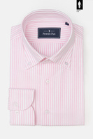 Koszula męska OCBD w różowe paski