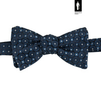 Ciemnoniebieska mucha wiązana