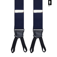 Szelki męskie z jedwabiu Navy Gentleman