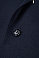 Granatowa marynarka męska z wełnianej flaneli w stylu włoskim