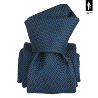 Niebieski krawat z jedwabnej grenadyny