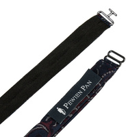 Granatowo-bordowa mucha do wiązania