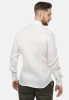 Koszula lniana z wywijanymi rękawami