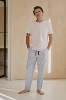 Piżama męska z długimi spodniami w paski