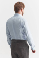 Koszula dobby błękitna w drobny wzór