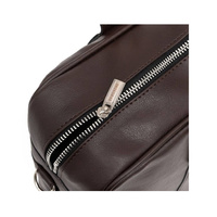 Teczka na laptopa, ciemnobrązowa