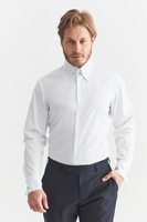 Biała koszula z kołnierzem Pin Collar