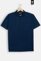 Granatowy kardigan letni z bawełny organicznej