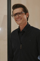 Granatowy kardigan męski z czystej bawełny