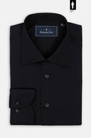 Czarna koszula slim z dodatkiem elastanu